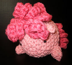 Size: 1000x898 | Tagged: safe, artist:glitzy-faery, pinkie pie, amigurumi, blob, crochet, irl, photo, plushie, solo