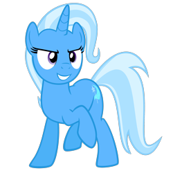 Size: 2400x2400 | Tagged: safe, artist:the smiling pony, derpibooru import, trixie, pony, unicorn, no second prances, .svg available, female, grin, mare, simple background, smiling, solo, svg, transparent background, vector