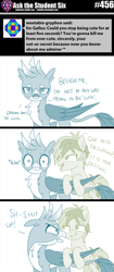 Size: 800x1910 | Tagged: safe, artist:sintakhra, gallus, sandbar, earth pony, griffon, pony, tumblr:studentsix, comic, duo, gallus is not amused, i'm not cute, lidded eyes, looking at each other, male, simple background, this will end in pain, unamused, white background