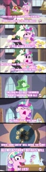 Size: 976x3606 | Tagged: source needed, safe, screencap, princess cadance, queen chrysalis, alicorn, changeling, changeling queen, pony, image macro, singing, this day aria