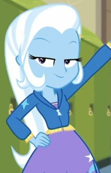 Size: 251x392 | Tagged: safe, derpibooru import, screencap, trixie, better together, equestria girls, cropped, solo