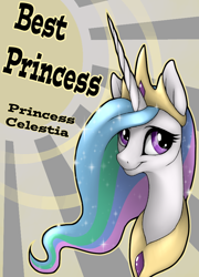 Size: 626x868 | Tagged: safe, artist:wingedwolf94, princess celestia, alicorn, pony, best pony, best princess, cute, cutelestia, looking up, smiling, solo