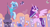 Size: 1024x547 | Tagged: safe, artist:princesslunayay, derpibooru import, fluttershy, luster dawn, princess luna, starlight glimmer, trixie, twilight sparkle, alicorn, earth pony, pegasus, pony, alicorn starlight glimmer, alicornified, alternate hairstyle, alternate universe, base used, celestiaverse, city, clothes, deviantart watermark, earth pony fluttershy, female, giant pony, giant starlight glimmer, giant trixie, giant unicorn, giantess, logo, macro, mega trixie, micro, obtrusive watermark, pegasus luna, pegasus twilight sparkle, pointy ponies, ponytail, race swap, red eyes, s1 luna, shirt, starlicorn, title card, trixiecorn, watermark, xk-class end-of-the-world scenario, younger