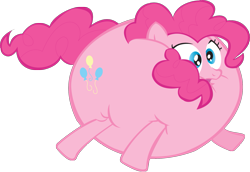 Size: 1845x1273 | Tagged: safe, artist:sterlingbrony, pinkie pie, earth pony, pony, feeling pinkie keen, balloon, inflation, simple background, transparent background, vector