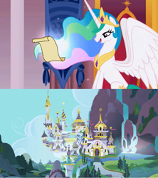 Size: 1021x1149 | Tagged: safe, princess celestia, alicorn, pony, canterlot, celestia's proclamation, exploitable meme, meme, template