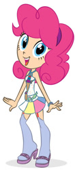 Size: 333x755 | Tagged: safe, pinkie pie, human, clothes, female, humanized, pink hair