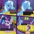 Size: 750x750 | Tagged: safe, artist:notbeecuddles, derpibooru import, starlight glimmer, trixie, twilight sparkle, twilight sparkle (alicorn), alicorn, pony, unicorn, comic, dialogue, female, high, lesbian, munchies, polyamory, shipping, stoned, twixstar, vulgar