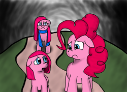 Size: 1495x1084 | Tagged: safe, pinkie pie, earth pony, pony, alex warlorn, fanfic, pinkamena diane pie, pony pov series, reharmonized ponies