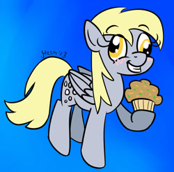 Size: 900x887 | Tagged: safe, artist:heretichesh, derpy hooves, pegasus, pony, female, mare, muffin