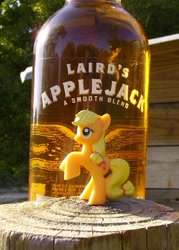 Size: 414x577 | Tagged: safe, artist:texasuberalles, applejack, earth pony, pony, alcohol, applejack (drink), photo