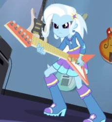 Size: 450x489 | Tagged: safe, derpibooru import, trixie, equestria girls, guitar centered, rainbow rocks, cropped