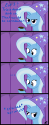 Size: 1264x3177 | Tagged: safe, artist:mrbastoff, derpibooru import, trixie, pony, unicorn, comic, female, mare, pinecone, trixie eating pinecones