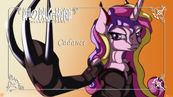 Size: 3840x2160 | Tagged: safe, artist:neko-me, princess cadance, alicorn, pony, claw, claws, fullmetal alchemist, homunculus, lust the lascivious, parody, patreon, solo