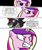 Size: 1024x1219 | Tagged: safe, artist:blondenobody, king sombra, princess cadance, alicorn, pony, unicorn, abridged series in the comments, angry, comic, dio brando, jojo's bizarre adventure, william zeppeli