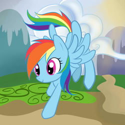 Size: 3000x3000 | Tagged: safe, artist:looji, rainbow dash, pegasus, pony, female, solo, vector