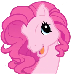 Size: 638x657 | Tagged: safe, pinkie pie, earth pony, pony, g3, female, mare, pink coat, pink mane, pinkie blind, solo