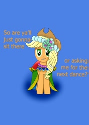 Size: 1240x1754 | Tagged: safe, artist:mrmrman363, applejack, earth pony, pony, clothes, dress, gala dress