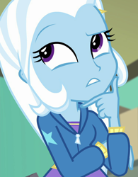 Size: 746x954 | Tagged: safe, derpibooru import, edit, edited screencap, screencap, trixie, better together, equestria girls, forgotten friendship, cropped