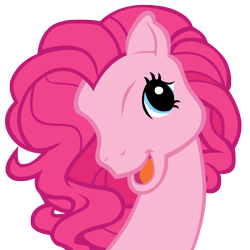 Size: 3000x3000 | Tagged: safe, artist:aibotnya, pinkie pie, earth pony, pony, g3, pinkie blind, simple background, transparent background, vector