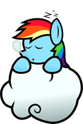 Size: 1800x2700 | Tagged: safe, artist:secret-asian-man, rainbow dash, pegasus, pony, cloud, paper mario, paper pony, parody, sleeping, snot bubble, zzz