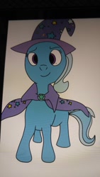 Size: 747x1328 | Tagged: safe, artist:mlpcontentscreator, derpibooru import, trixie, photo of computer screen, solo