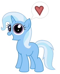 Size: 5076x6216 | Tagged: safe, artist:willowtails, derpibooru import, trixie, pony, unicorn, absurd resolution, female, filly, happy, heart, mare, pictogram, solo