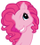 Size: 727x800 | Tagged: safe, artist:j-brony, pinkie pie, earth pony, pony, g3, too many pinkie pies, g4 to g3, generation leap, pinkie blind, simple background, solo, transparent background, vector