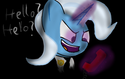 Size: 938x597 | Tagged: safe, artist:brushiball546, derpibooru import, trixie, pony, unicorn, crossover, female, mare, phone guy