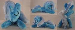 Size: 4954x2000 | Tagged: safe, artist:bastler, derpibooru import, trixie, pony, unicorn, female, irl, mare, photo, plushie, sleeping