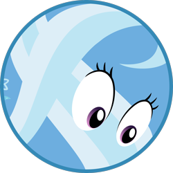 Size: 2512x2512 | Tagged: safe, derpibooru import, trixie, pony, ball, female, i have no mouth and i must scream, inanimate tf, mare, morph ball, simple background, solo, story in the source, transformation, transparent background, trixieball, vector