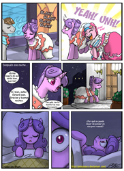 Size: 780x1073 | Tagged: safe, artist:johnjoseco, north star, pinkie pie, star gazer, earth pony, pony, comic, plot, spanish, translation