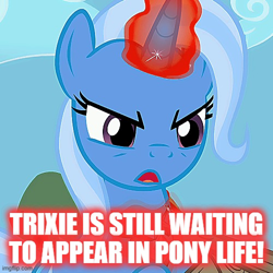 Size: 500x500 | Tagged: safe, derpibooru import, edit, edited screencap, screencap, trixie, magic duel, alicorn amulet, cropped