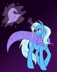 Size: 864x1099 | Tagged: safe, artist:waterferret, derpibooru import, trixie, pony, unicorn, female, mare, trixie's cape, trixie's hat