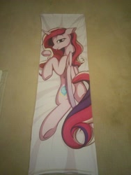 Size: 2448x3264 | Tagged: artist needed, safe, princess cadance, alicorn, pony, body pillow, butt, looking at you, plot, tongue out