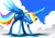 Size: 1158x818 | Tagged: safe, artist:cmaggot, rainbow dash, pegasus, pony, badass, cloud, cloudy, solo