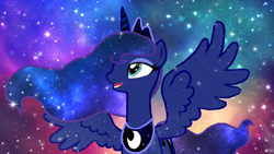 Size: 1920x1080 | Tagged: safe, artist:nightmaremoooooon, princess luna, alicorn, pony, color porn, galaxy mane, solo