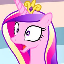 Size: 312x312 | Tagged: safe, screencap, princess cadance, alicorn, pony, games ponies play, cropped, open mouth, shocked, solo