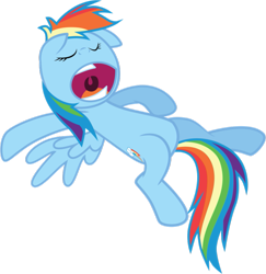 Size: 881x906 | Tagged: safe, artist:pdpie, rainbow dash, pegasus, pony, on back, simple background, sleeping, solo, transparent background, vector