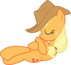 Size: 10000x9146 | Tagged: safe, artist:teiptr, applejack, earth pony, pony, absurd resolution, simple background, sleeping, transparent background, vector