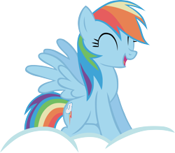 Size: 3200x2801 | Tagged: safe, artist:irishguy9001, rainbow dash, pegasus, pony, cloud, simple background, transparent background, vector