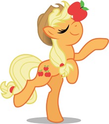 Size: 6172x7000 | Tagged: safe, artist:canon-lb, applejack, earth pony, pony, absurd resolution, apple, obligatory apple