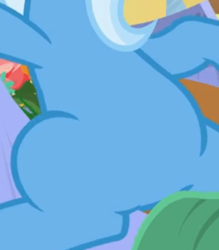 Size: 327x373 | Tagged: safe, derpibooru import, screencap, trixie, pony, road to friendship, belly, cropped, featureless crotch, female, mare, pictures of bellies, solo