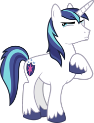 Size: 1302x1710 | Tagged: safe, artist:rustle-rose, shining armor, pony, unicorn, pouting, raised hoof, simple background, solo, transparent background, vector