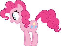 Size: 6001x4488 | Tagged: safe, artist:zomgmad, pinkie pie, earth pony, pony, absurd resolution, simple background, solo, transparent background, vector