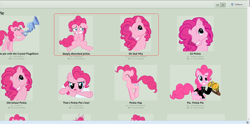 Size: 1402x695 | Tagged: safe, screencap, pinkie pie, earth pony, pony, g3, deviantart, exploitable meme, juxtaposition, juxtaposition win, pinkie blind