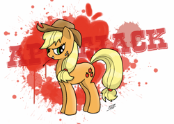 Size: 2145x1540 | Tagged: safe, artist:dyani-yahto, applejack, earth pony, pony, solo