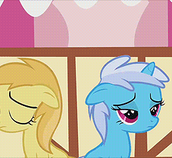Size: 245x225 | Tagged: safe, screencap, bloo, noi, pinkie pie, earth pony, pony, a friend in deed, animated, cropped, cute, diapinkes, female, lesbian, linkelina, noibloo, shipping, smile song