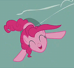 Size: 245x225 | Tagged: safe, screencap, amethyst star, berry punch, berryshine, carrot top, comet tail, golden harvest, mayor mare, oakey doke, pinkie pie, shoeshine, sparkler, pony, a friend in deed, animated, background pony, bipedal, cropped, cute, diapinkes, everypony, eyes closed, overhead view, smile song, solo focus, unnamed pony