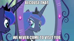 Size: 888x499 | Tagged: safe, edit, edited screencap, screencap, princess luna, equestria girls, image macro, luna is not amused, meme, misspelling, solo