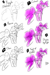 Size: 800x1200 | Tagged: safe, artist:brightchimeradragon, pinkie pie, earth pony, pony, female, mare, pink coat, pink mane, solo, tutorial